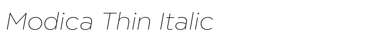 Modica Thin Italic